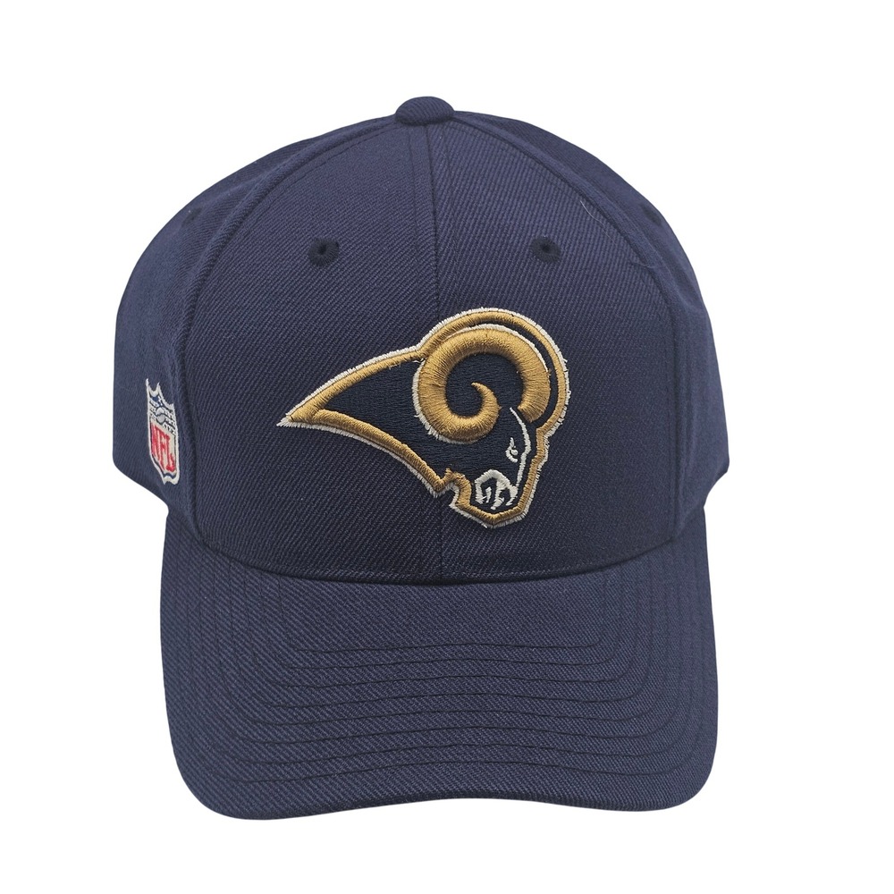Vintage Y2K St Louis Rams Reebok NFL On Field Wool Strapback Hat 2000s NWOT